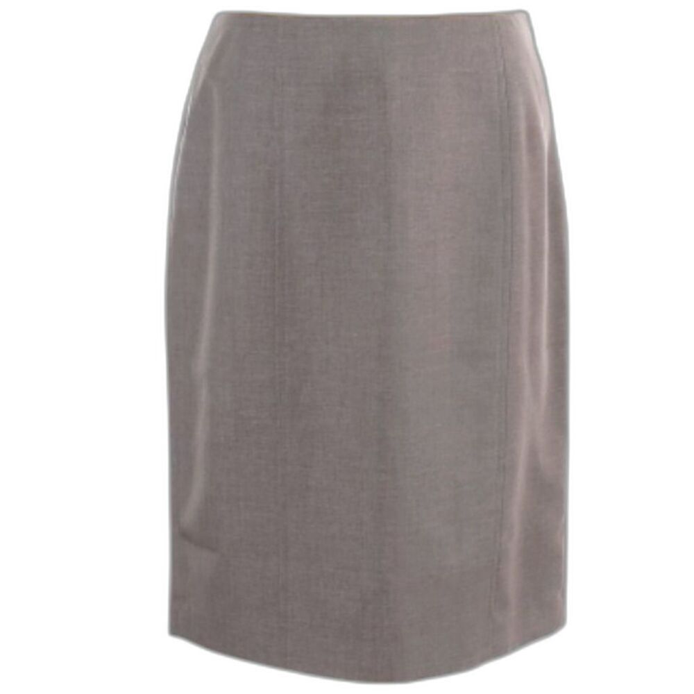 Jones Studio Gray Lightweight A-Line Midi Skirt